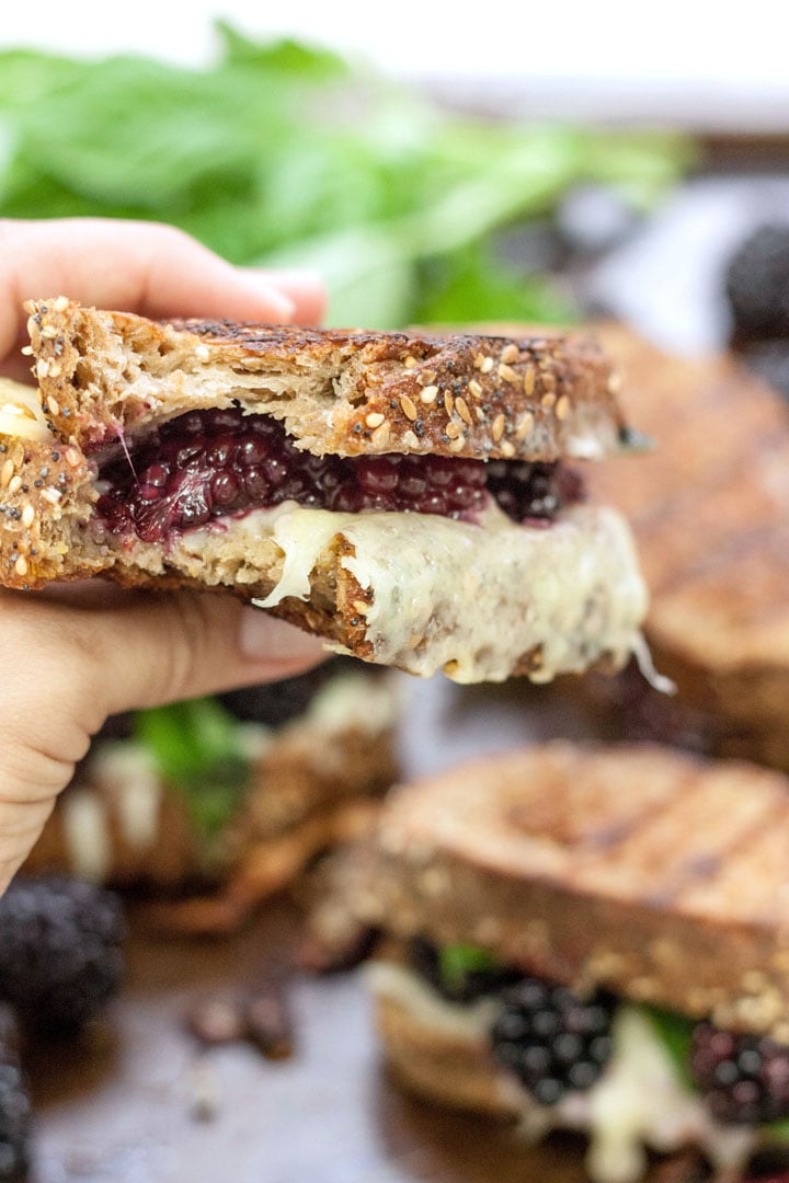 Blackberry Grilled Cheese Sandwiches