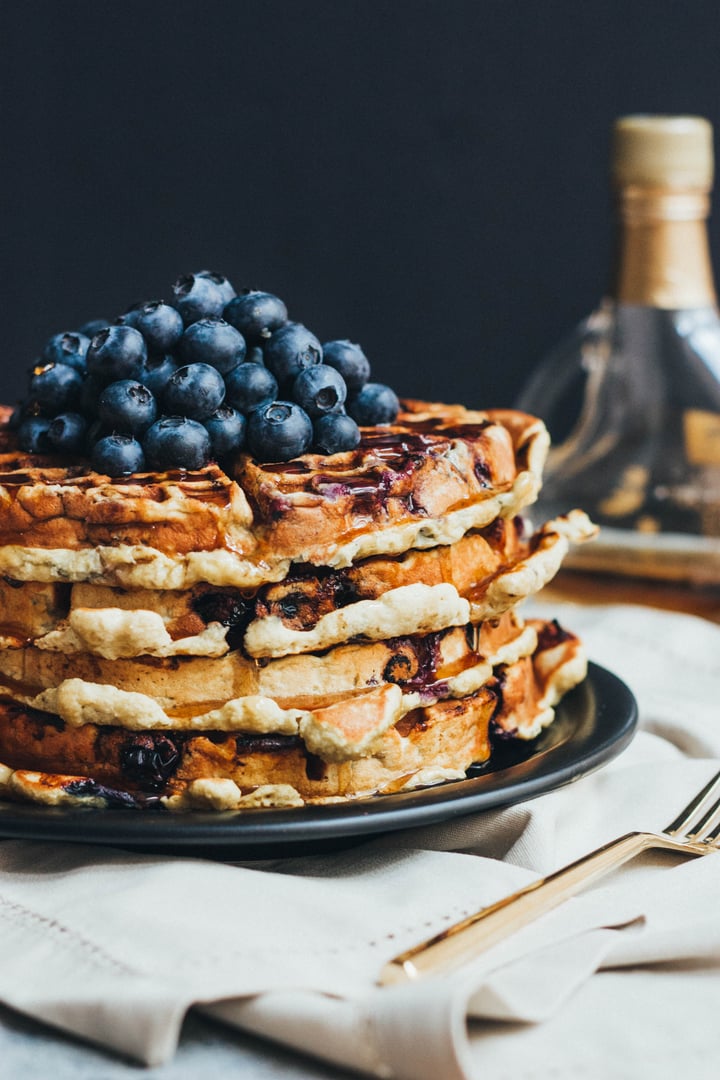 Healthy Blueberry Waffles for Busy Mornings