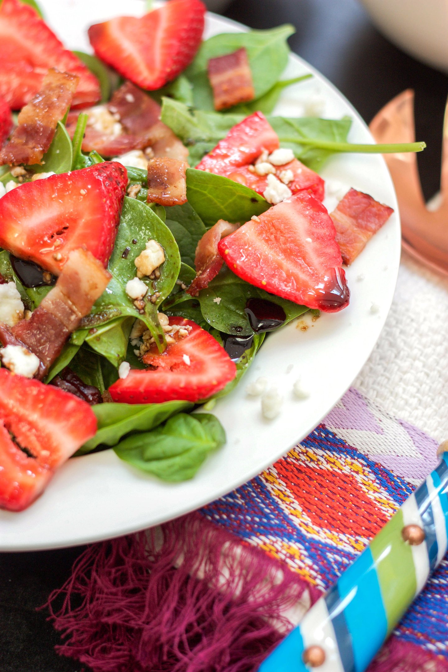 Paleo Strawberry and Bacon Salad