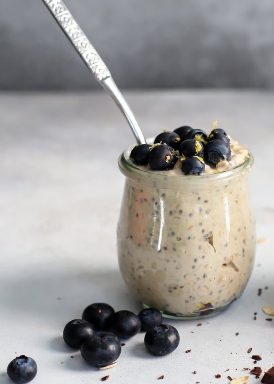 Post Workout Overnight Oats With Berries 3 Ways 8772