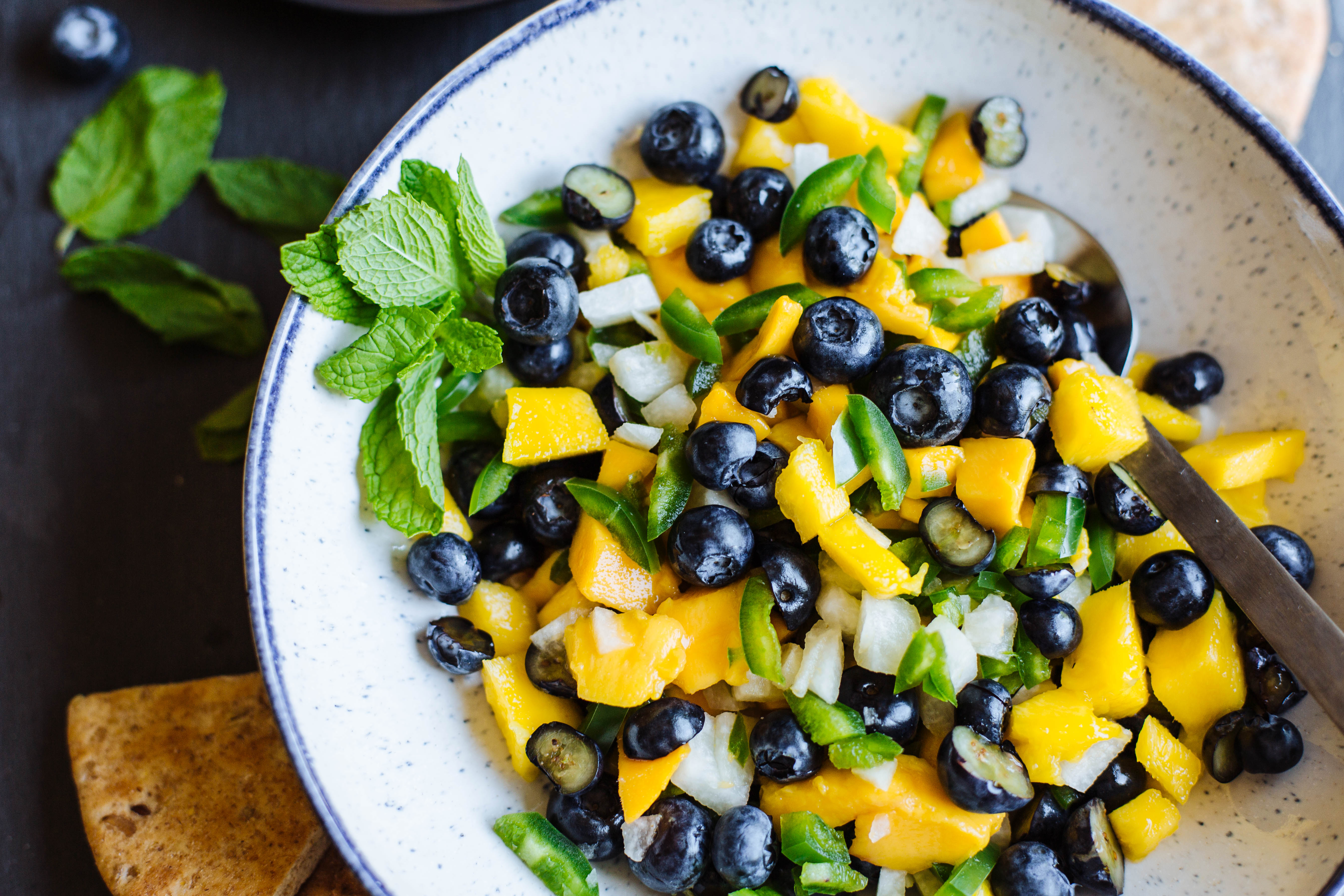 Blueberry + Jicama Mango Salsa