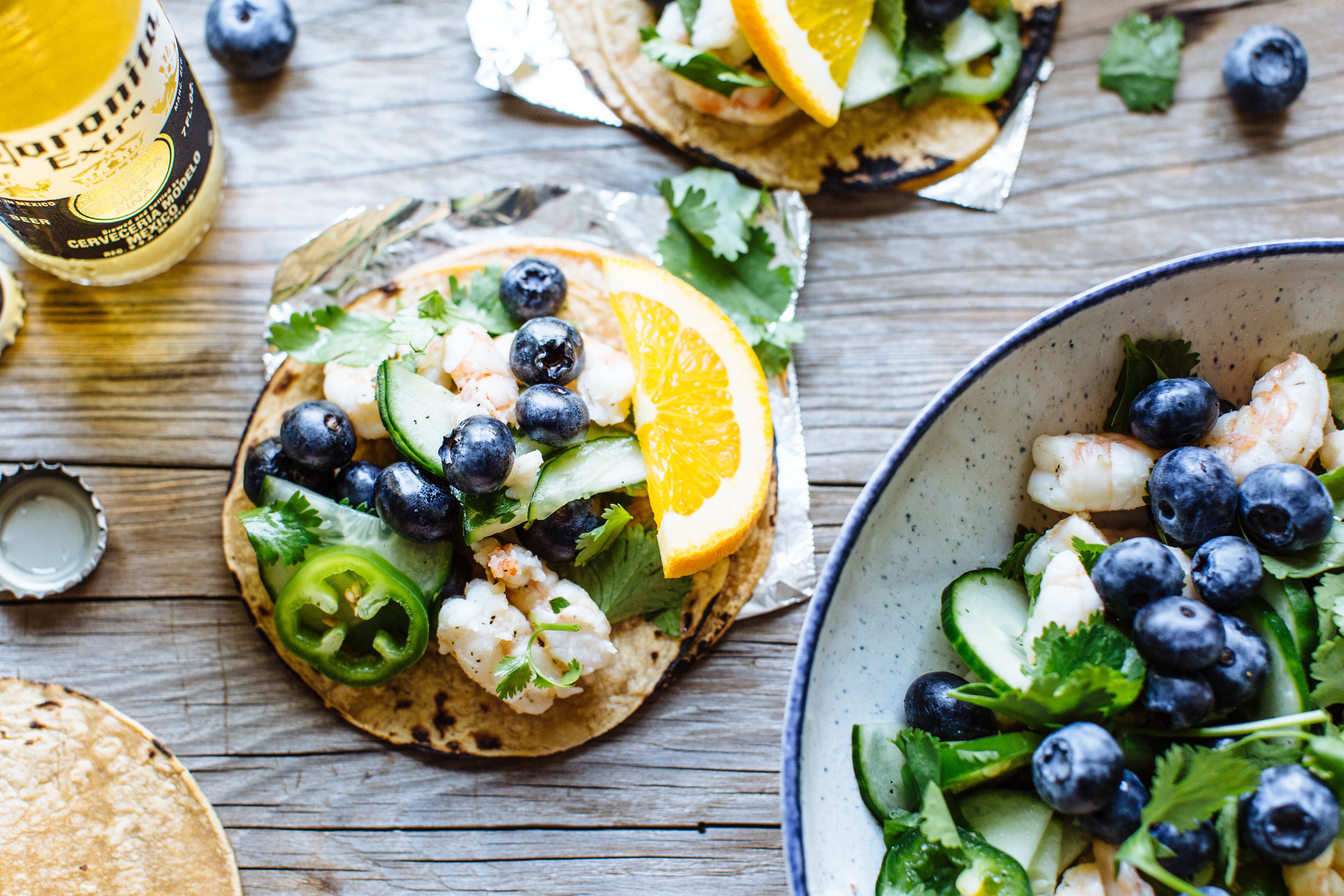 Shrimp & Blueberry Ceviche